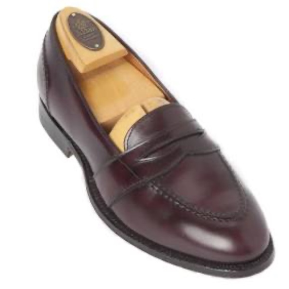 Alden Men's 683 size 11- Full Strap Slip On - Burgundy Calfskin - Picture 1 of 7